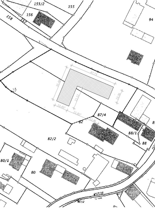 Lageplan (Quelle: Hain-Fischer architekten, 85221 Dachau)