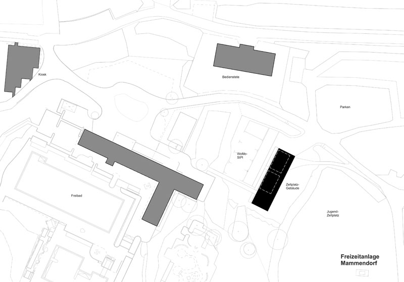 Lageplan Freizeitanlage Mammendorf (Quelle: s+p dinkel Architektur GmbH)