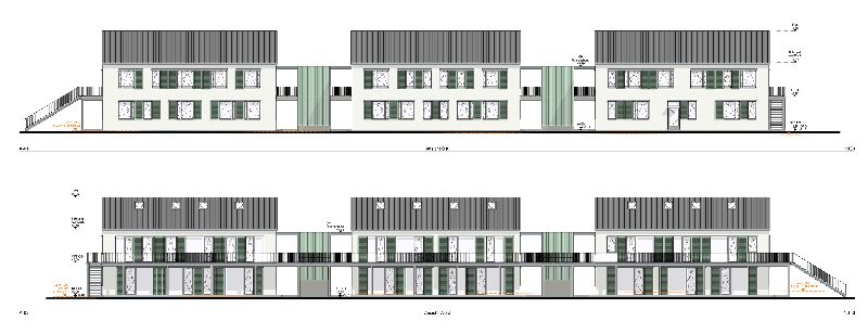 Neubau Wohngebäude Hobrechtsfelder Dorfstr. 21-23_Ansichten (Quelle: skp Kuntze Architekten + Ingenieure)
