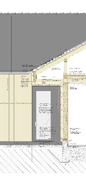 Detailzeichnung Eingangsbereich M 1:20 (Quelle: Wiencke Architekten PartG mbB)